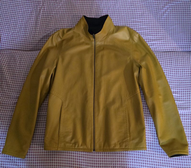 Geaca de piele cu 2 fețe