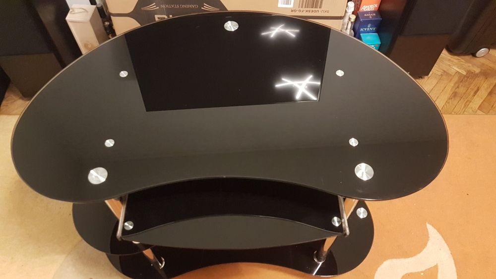 Birou masa calculator PC sticla modern