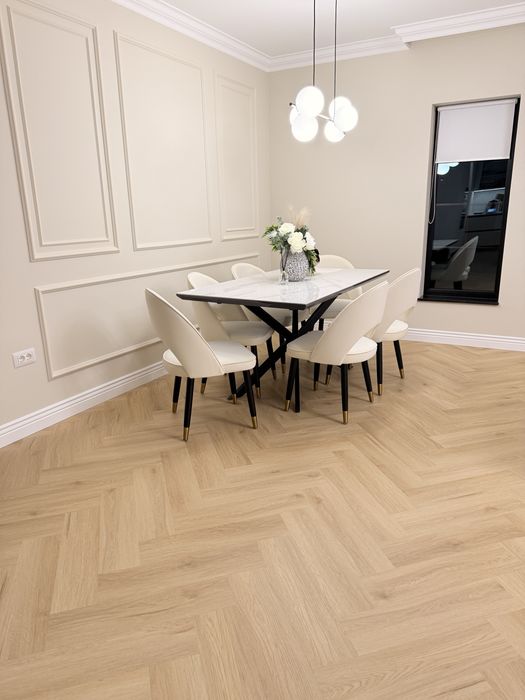 Montaj parchet montaj SPC herringbone sau simplu