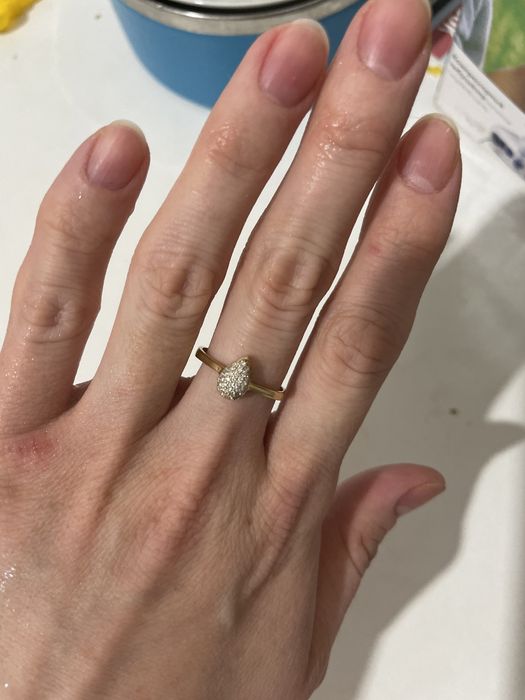 Золотое кольцо из желтого золота 585 пробы