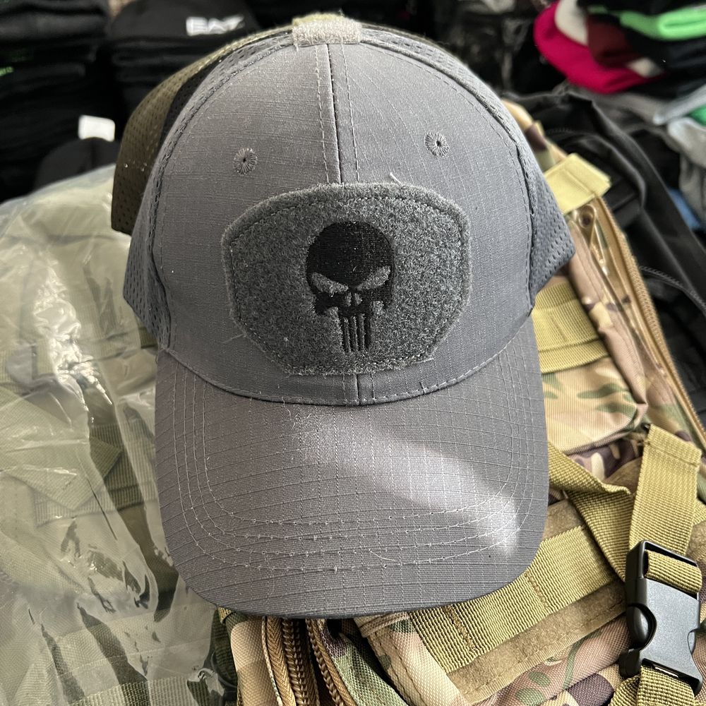 Тактическа шапка с мрежа Punisher skull Tactical Multicam лов стрелба