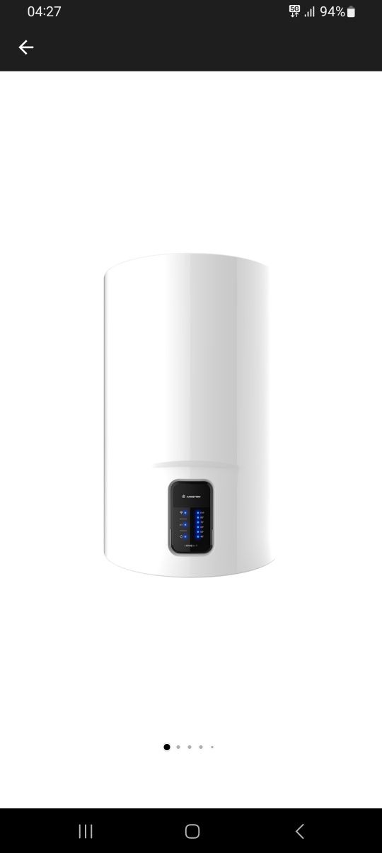 Boiler electric Ariston Lydos Wi-Fi 80L, 1800 W, conectivitate interne
