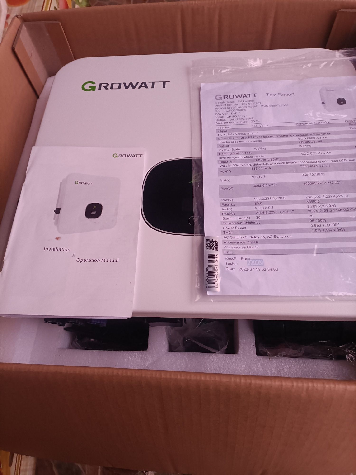 Growatt 6kw hibrid trifazic