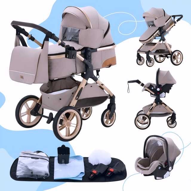 ‼️ NOU Carucior Bebe 3 in 1 Bebelus Landou Copii Pliabil Smart + CADOU