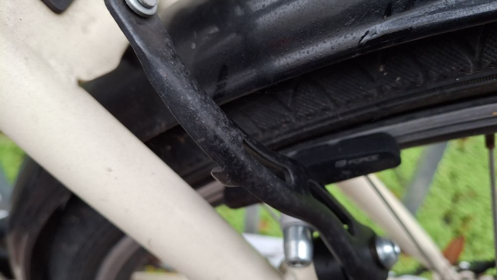 Bicicleta bej, de dama, functionala