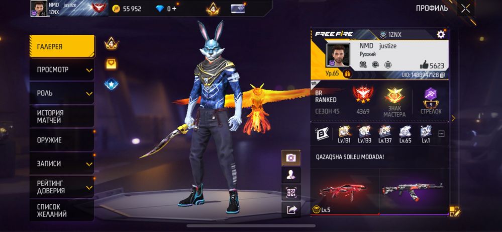 Аккаунт «Free Fire»