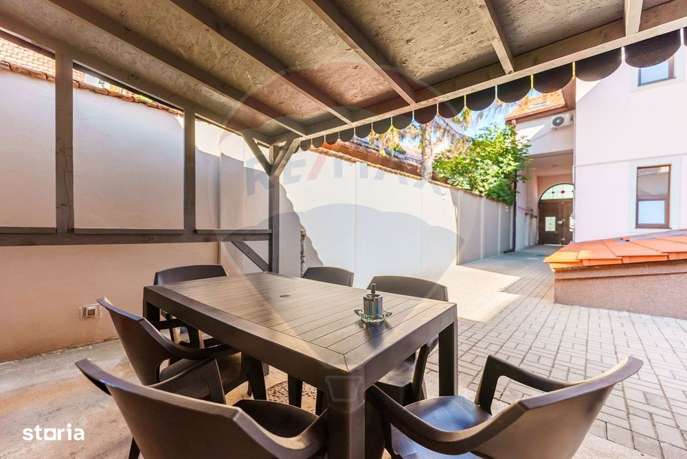 Apartament modern 2 camere + curte de închiriat Ultracentral