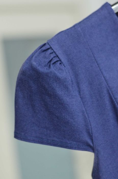 Rochie eleganta cu peplum, bleumarin, XS