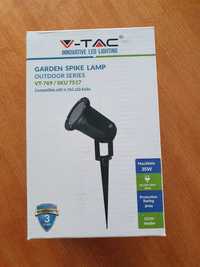 V-TAC Градинска лампа - Тяло С Колче За Земя Алуминий Черно