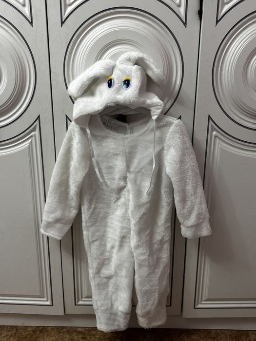 Карнавальный костюм Зайчик белый новогодний костюм зайчик
