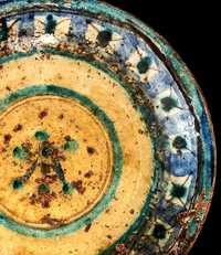 Для коллекционеров ! Старинный керамический узбекский ляган.