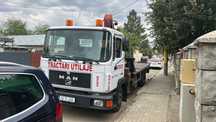 Camion cu macara platfotma hidraulica si furculita