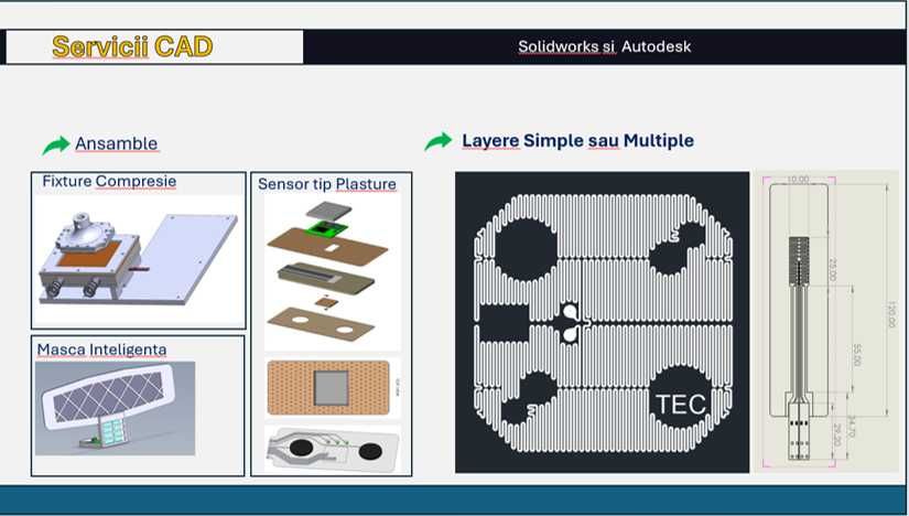 Proiectare CAD 2D, 3D, Print cu Voltera, PoC, Rapid Prototyping