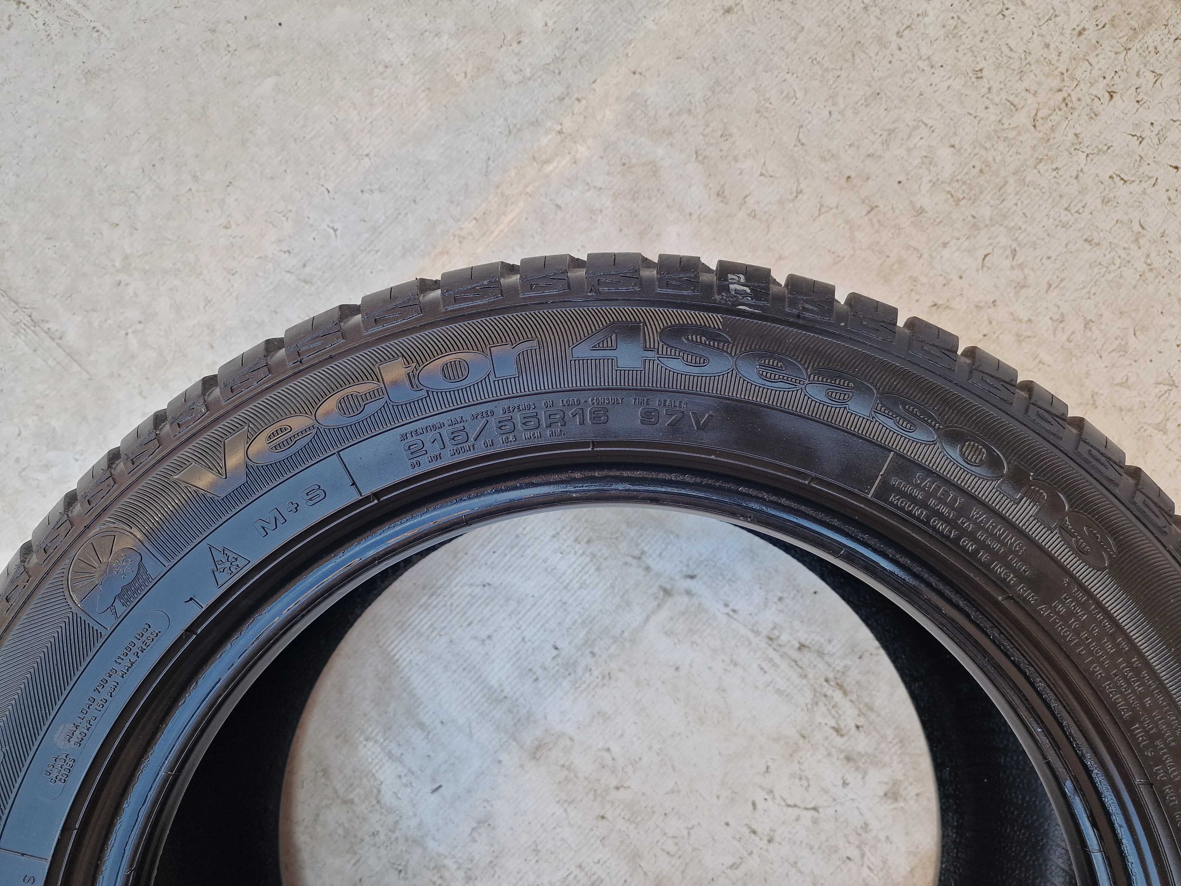 Anvelope 215/55/16 an 2020 all season M+S GOODYEAR Vector 4 Seasons