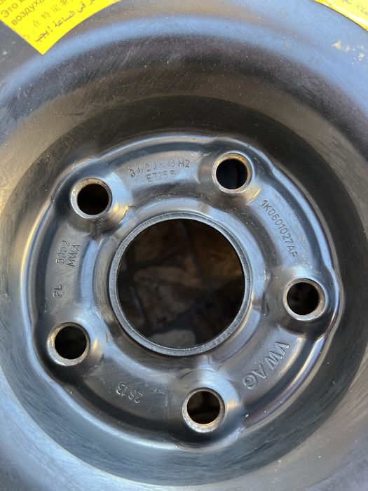 Vand rezerva Slim 5x112 125/70/R18 in