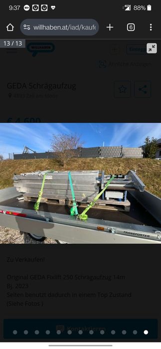 Подемник под наем Geda Fixlift 250