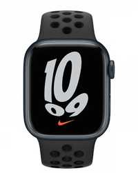 Apple Watch Nike Series 7 GPS,45 mm Aluminium; Black Nike Sport Band