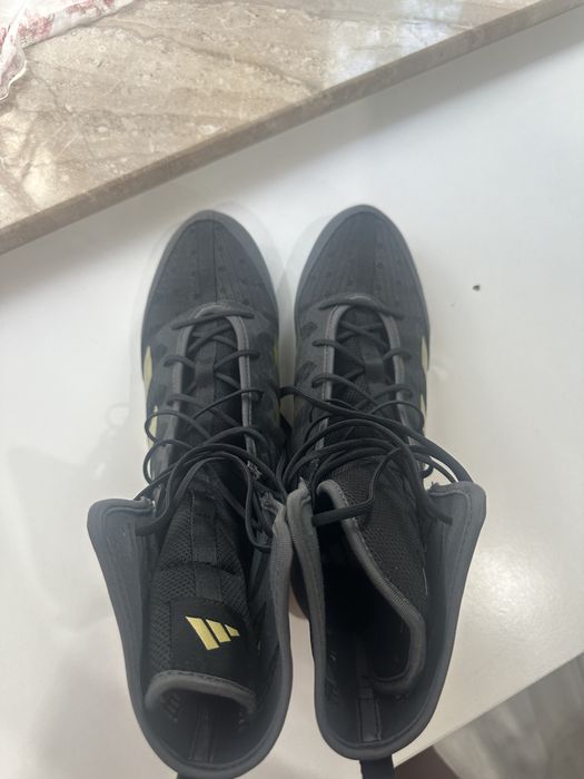 Incălțăminte de box Adidas Box Hog 4 negru-galben