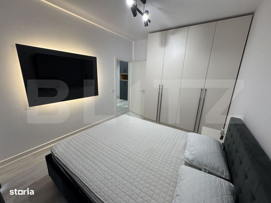 Apartament 2 camere open-space, prima inchiriere in Satina Park