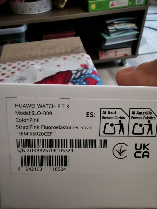 Huawei watch fit 3 розов цвят