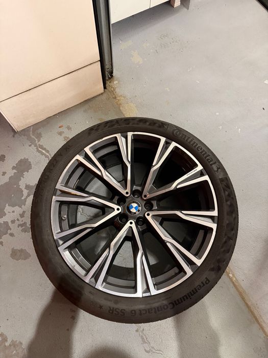 Jante originale BMW X7 G07 Y-Spoke Orbit Grey 22” anvelope Continental