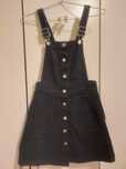 Sarafan in A, denim negru
