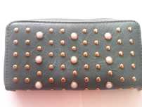 Portofel damă - Rodier - Paris accesorizat cu perle şi ţinte