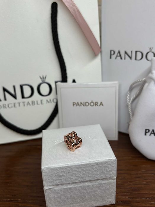 Пандора талисман Безкрайност - розово злато