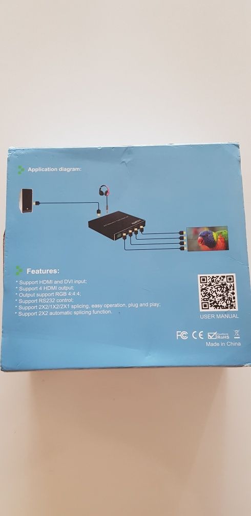 2x2 HDMI Video Wall Controller с 4K вход, 1080P изход, IR Remote8