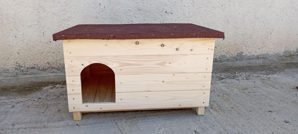Голяма дървена къща за котки ,  колиба за коте куче семейство котки