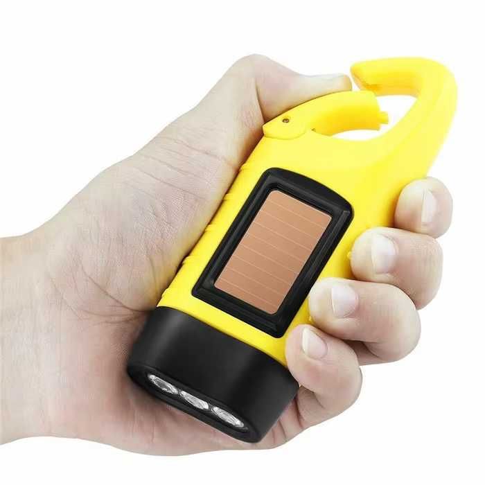 Динамо фонарик на солнечной батарее