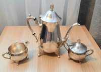 Set vintage englezesc de ceai - argintat