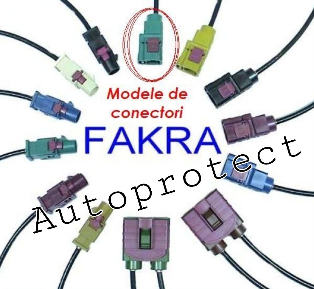 Adaptor antena Fakra la ISO / DIN Asia auto original 4CarMedia