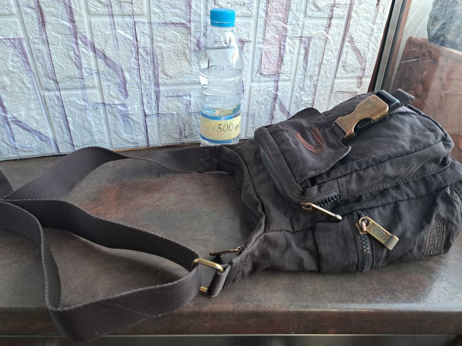 мъжка чанта Camel ,малка текстилна чантичка,торба