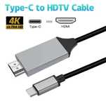 Type C/HDMI прожекционен кабел за свързване на телефон с телевизор