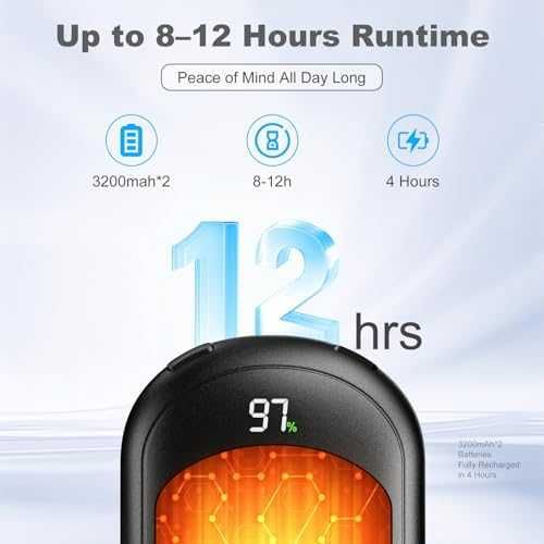 Нови Електрически грейки за ръце 2 броя бързо загряване 6400mA батерия