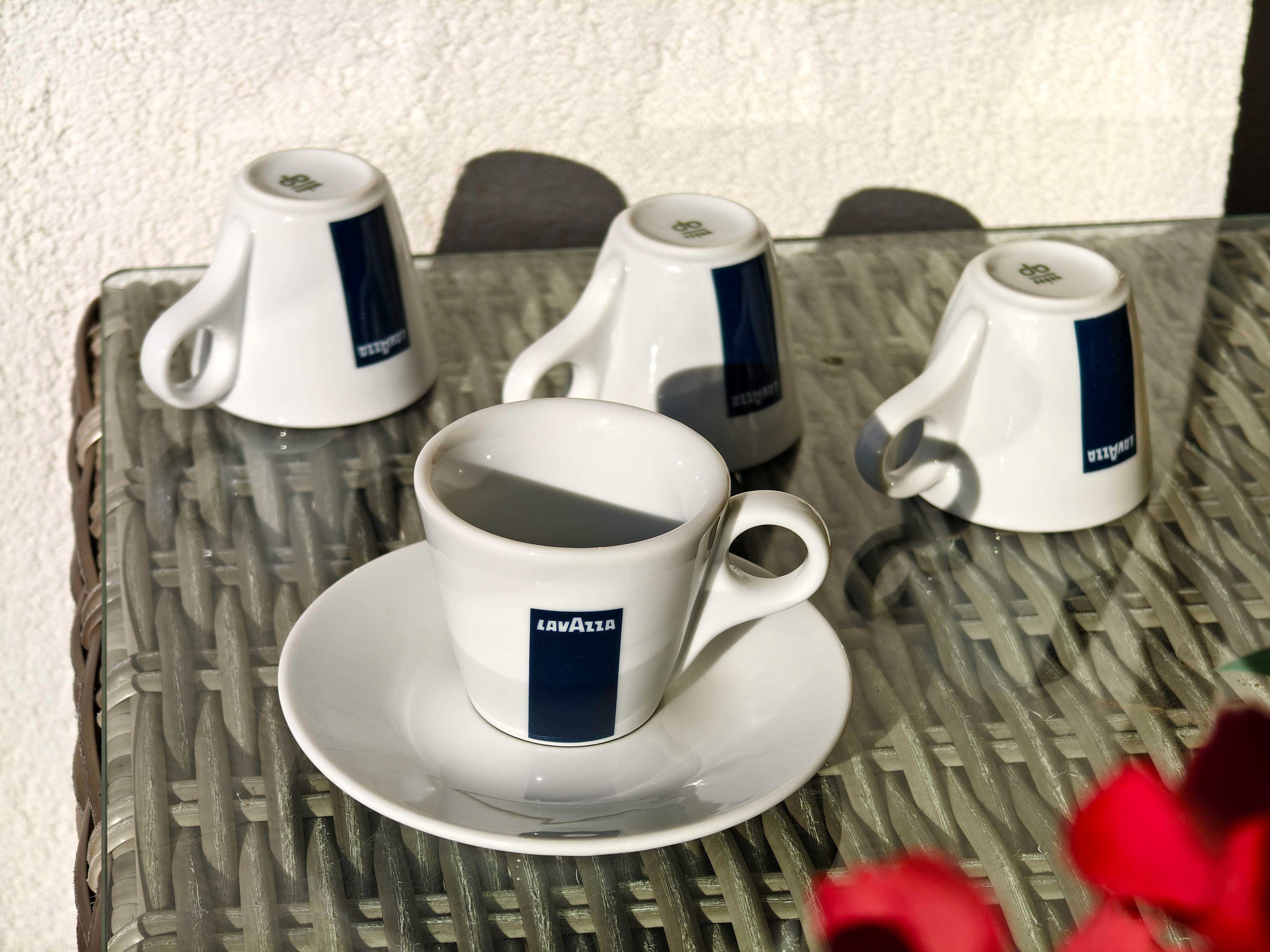 6бр. чаши за еспресо Lavazza 70ml с чинийки
