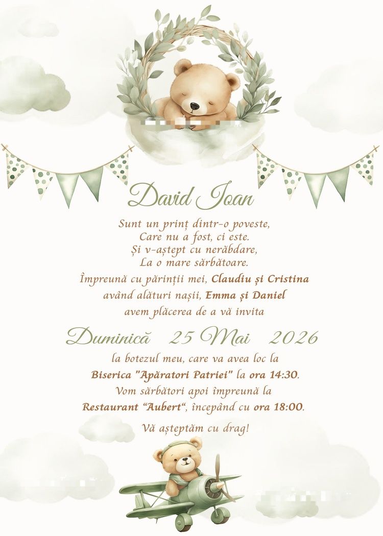 Invitații online personalizate