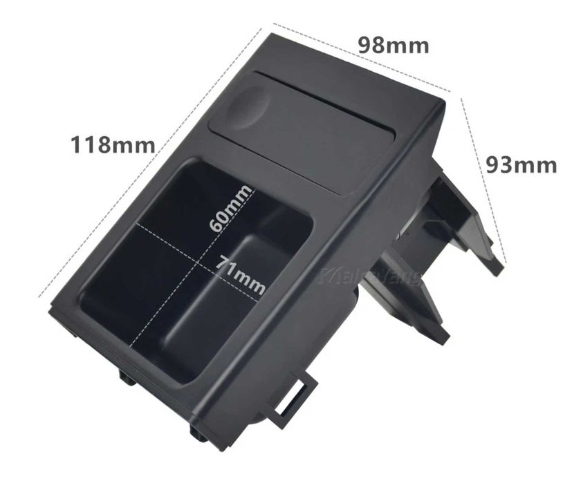 Къпхолдър с дръжка BMW E46 черно, бежово, сиво Cupholder държач чаша