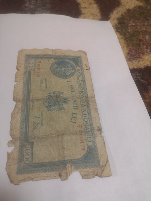 Bacnota 5000 lei 1945