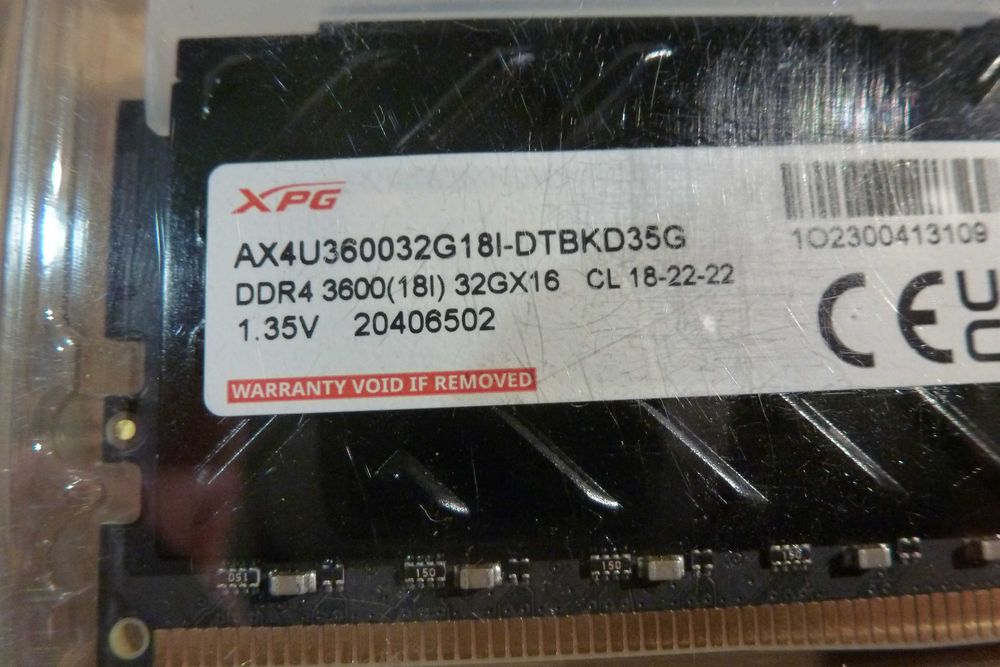 Промо! Нова 64GB (2x32GB) DDR4, 3600MHz памет ADATA XPG SPECTRIX