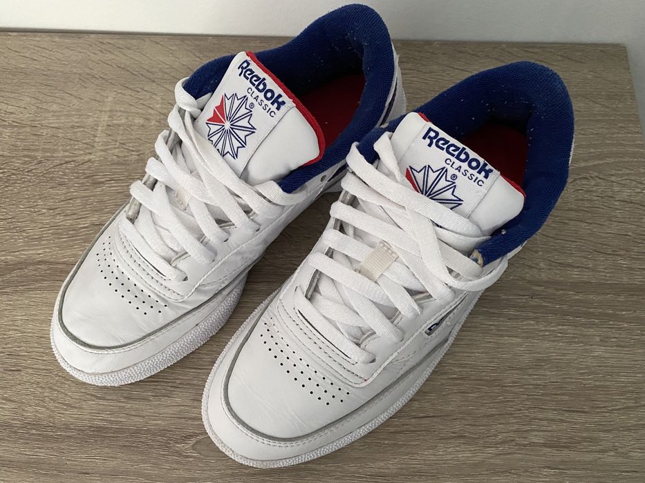 Adidasi albi Reebok Club C85