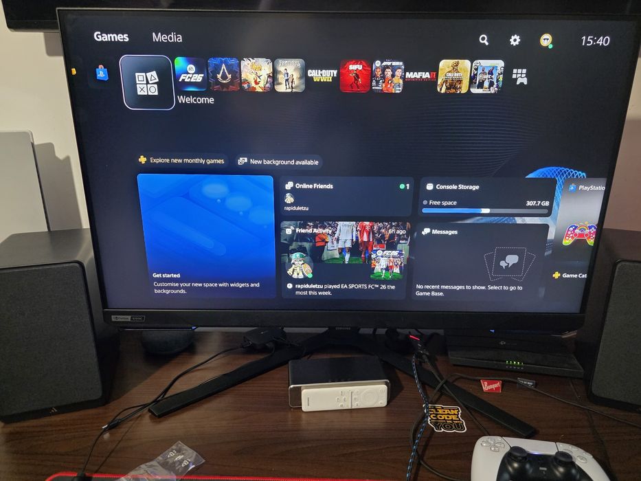 Monitor Gaming Samsung Odyssey G7 32" 4K Smart TV 144Hz 1ms