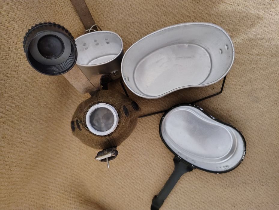 Bidon de apa plosca si gamela militare RSR