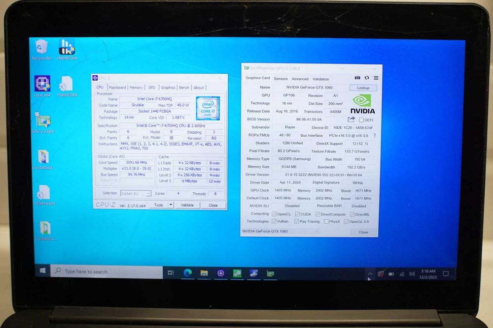 Razer Blade 14 (2016) i7-6700HQ, GTX 1060, 16GB RAM, 512GB SSD, QHD+