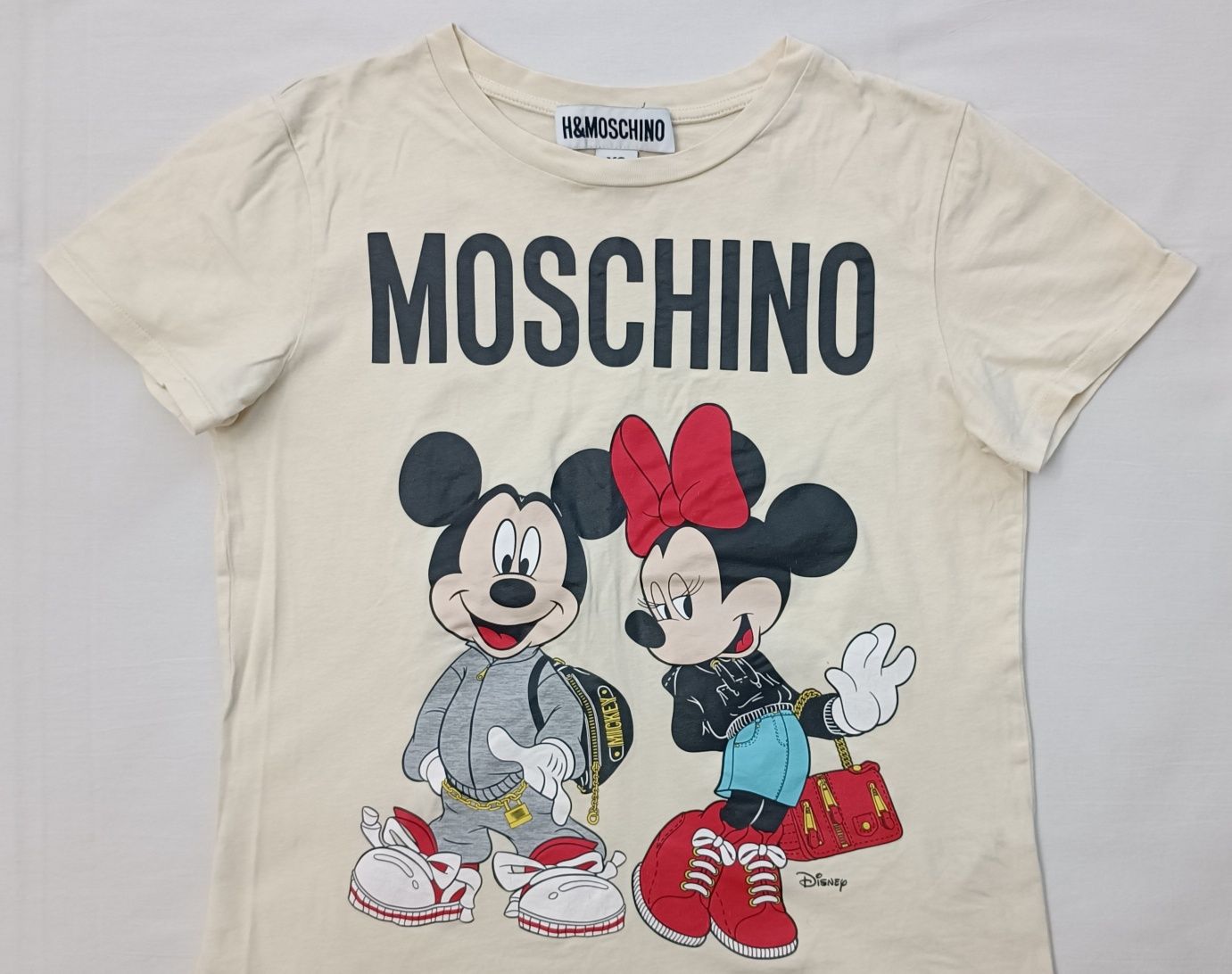 H&M x Moschino Tee оригинална тениска XS памучна фланелка