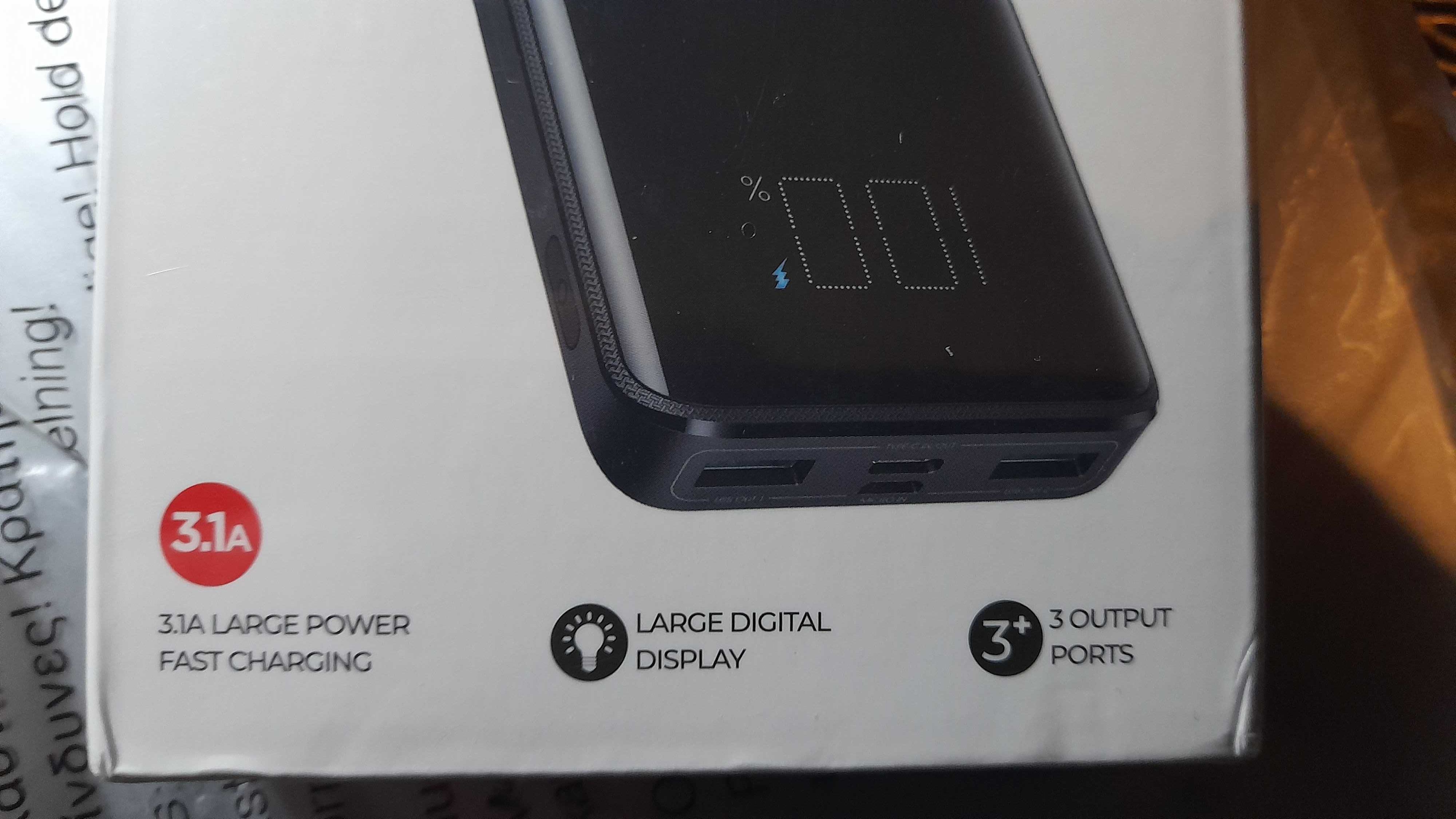 baterii externe 10000mA powerbank gama premium fast charge , display