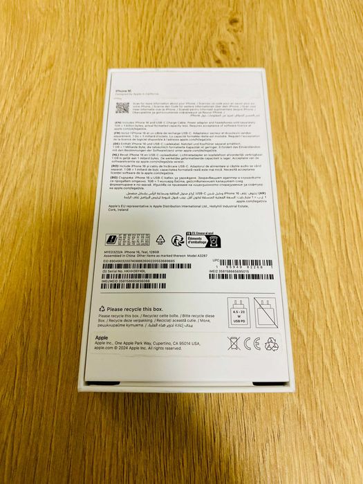 ЧИСТО НОВ !!! Apple iPhone 16, 128GB, 5G, Teal