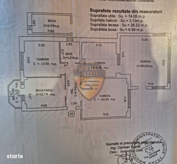 Apartament 4 cam Constanta, Faleza Nord ,105 mp + 7 mp boxa, parcare,