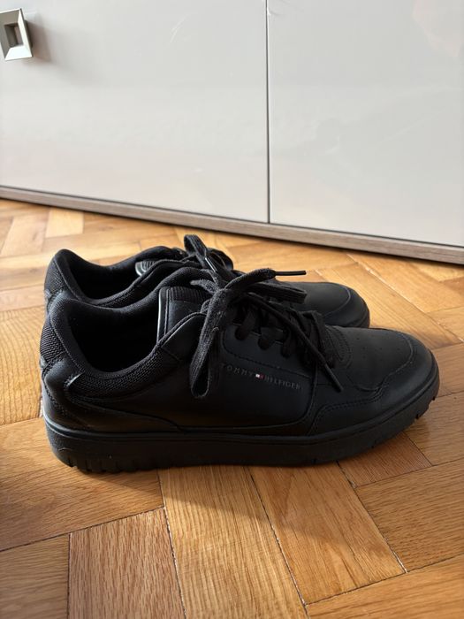 Pantofi din piele Tommy Hilfiger Basket Core, marimea 43